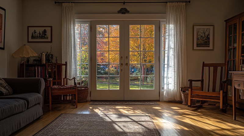 double fench doors